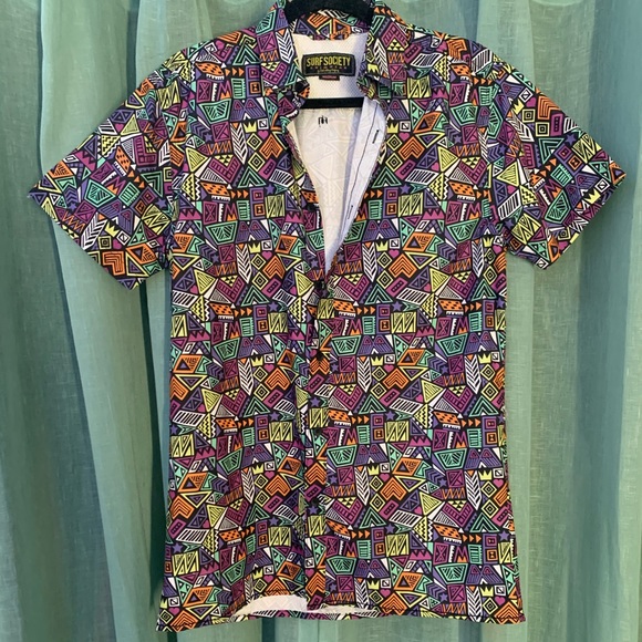 Geometric Button up - Picture 1 of 5